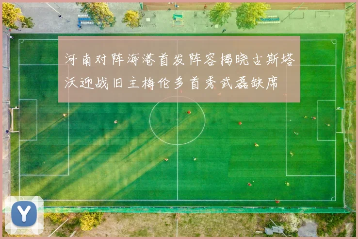 河南对阵海港首发阵容揭晓古斯塔沃迎战旧主梅伦多首秀武磊缺席